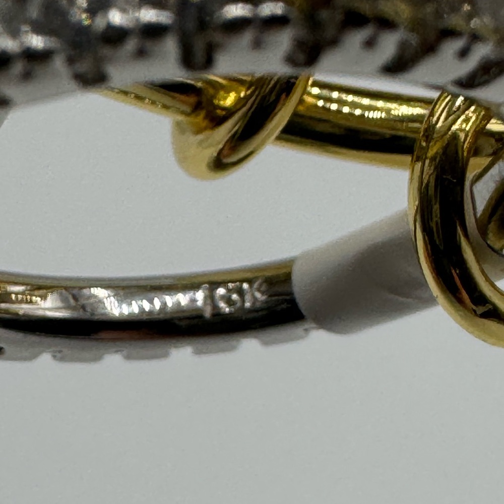 18k Interlocked Stacking Ring - Picture 10 of 12